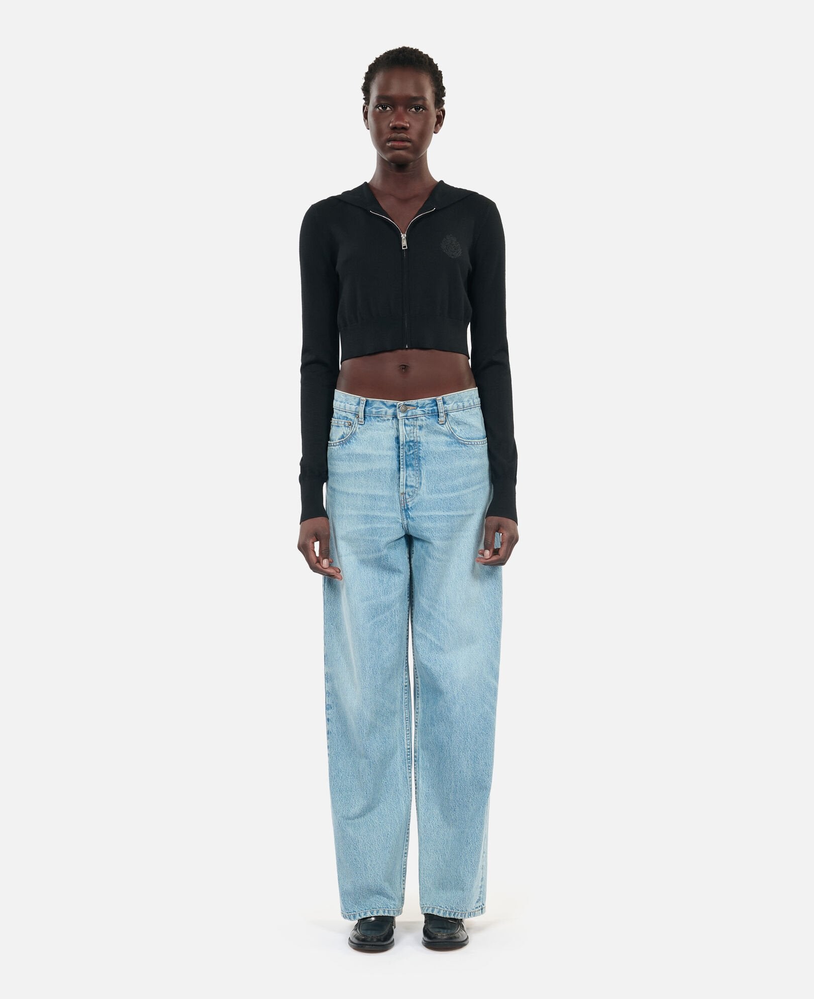 Wool Hooded Cardigan