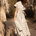 Prairie Midi Skirt August Stripe