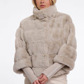 Faux Fur Jacket w/ Removable Cuffs