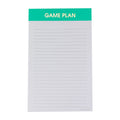 "Game Plan" - Lined Notepad