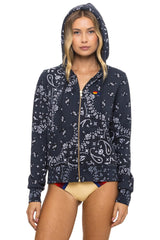 Bandana Zip Hoodie
