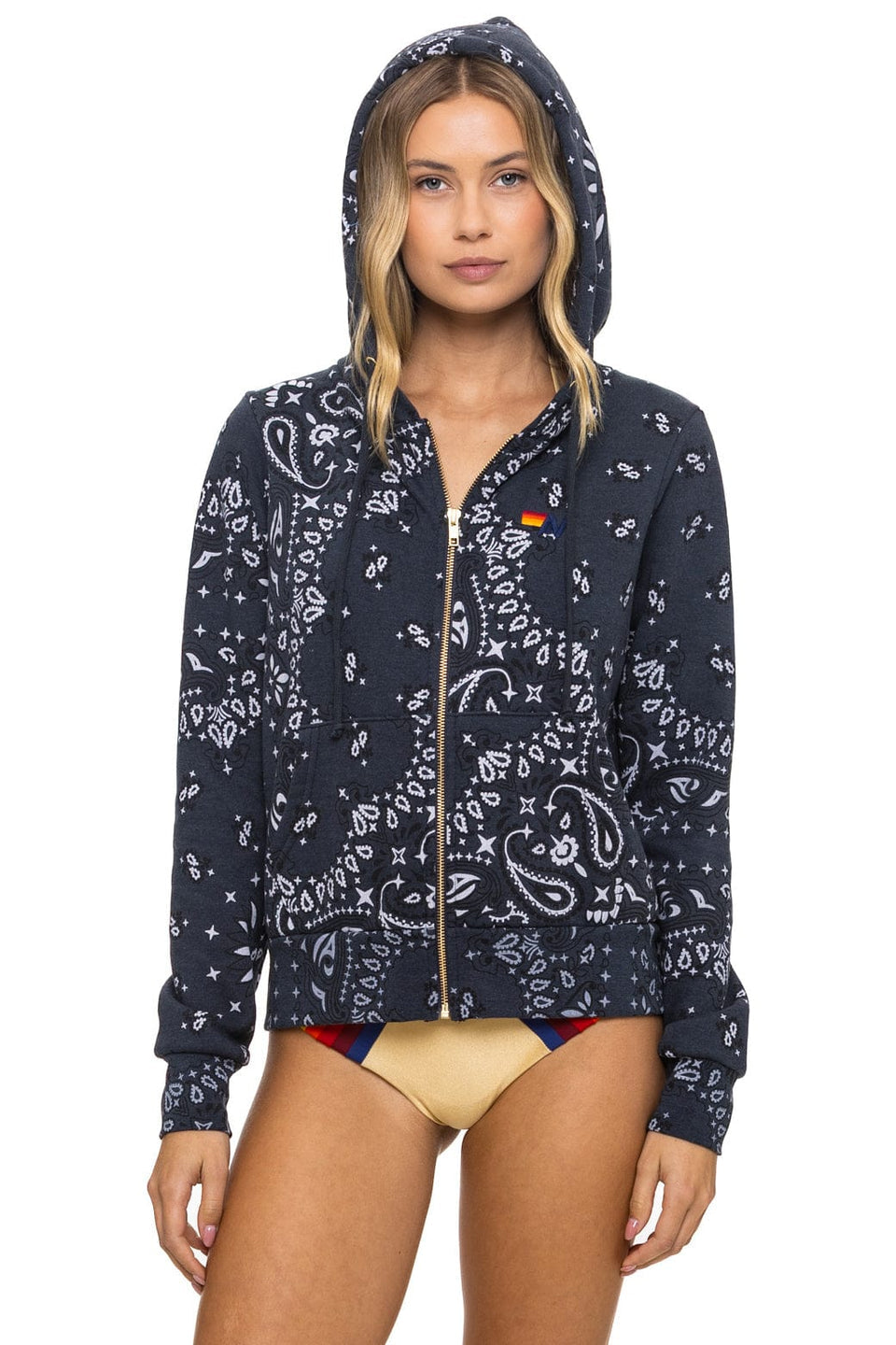 Bandana Zip Hoodie