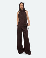 Dbl Pleated Wide Trouser