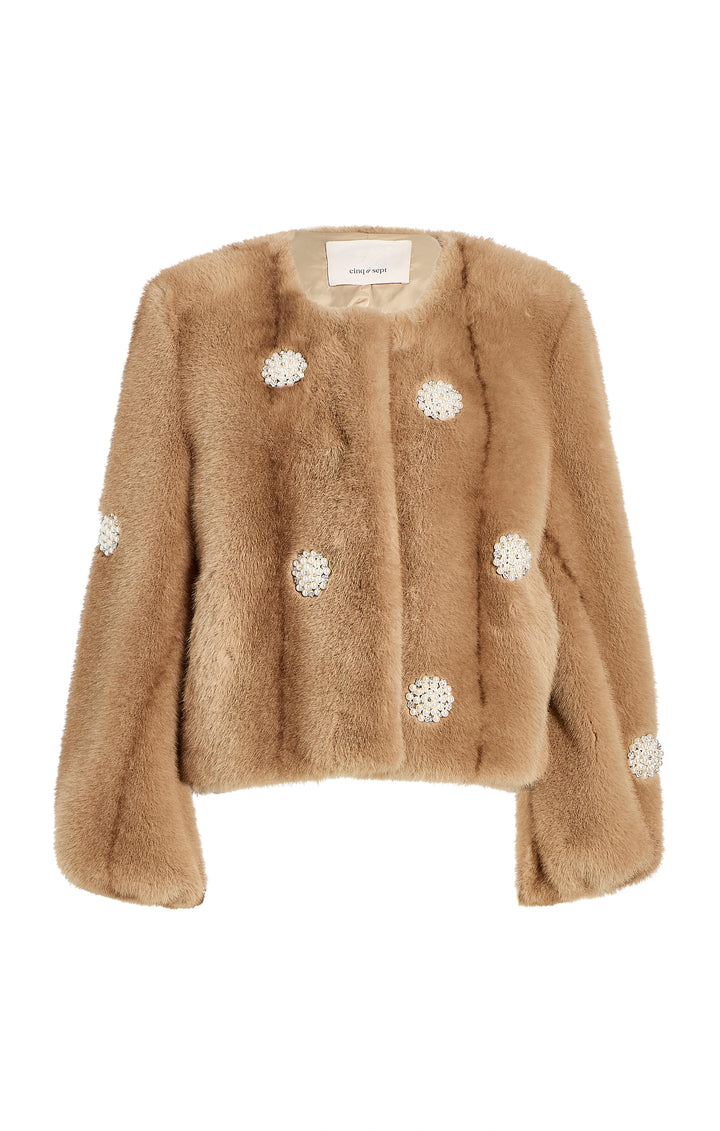 Pearl Faux Mink Coat