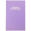 "Consistency Not Perfection" Lilac Journal