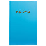 "Plot Twist" Caribbean Blue Hardcover Journal