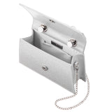 Kasper Silver Twisted Handle Crystal Sachel