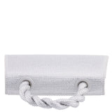 Kasper Silver Twisted Handle Crystal Sachel