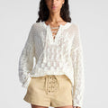 Keri Crochet Knit Sweater