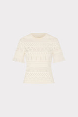 Smocked Pointelle Top