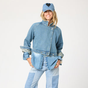 Baseball Hat Denim Imperfect Heart