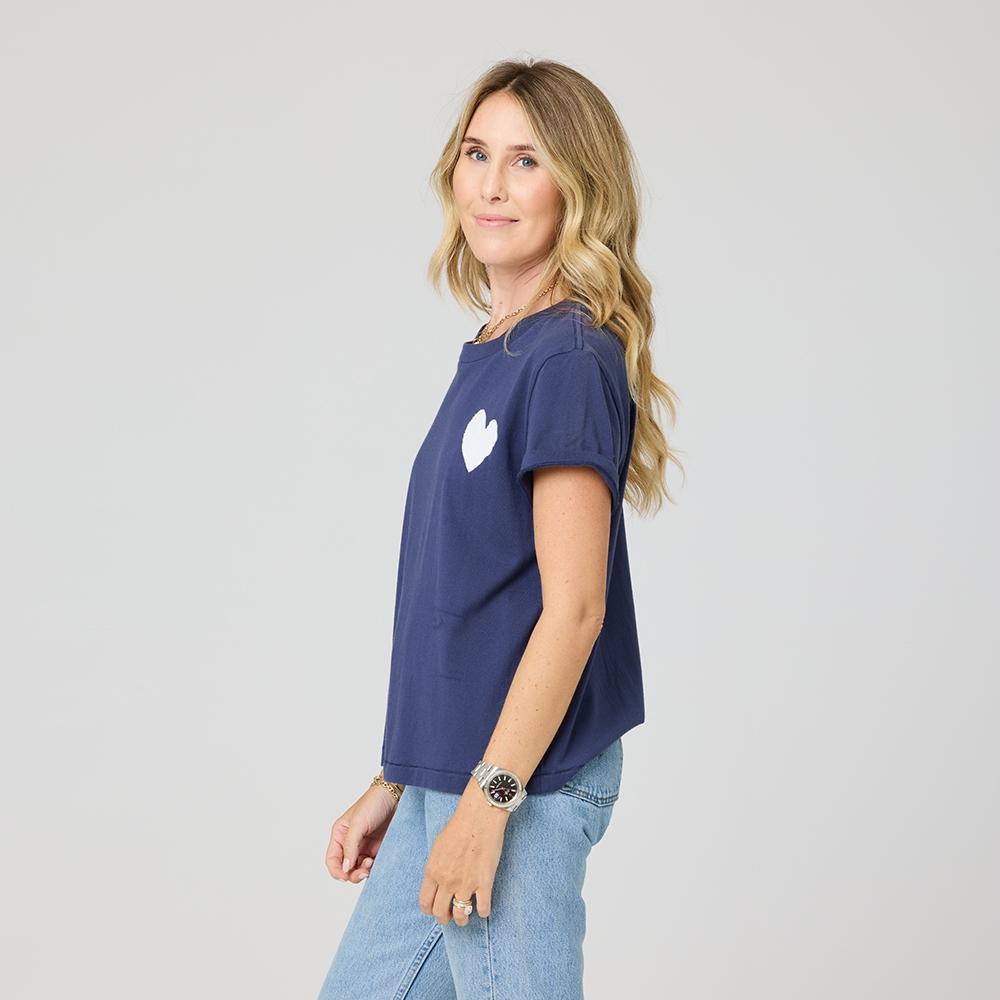 Suke Contrast Imperfect Heart Tee