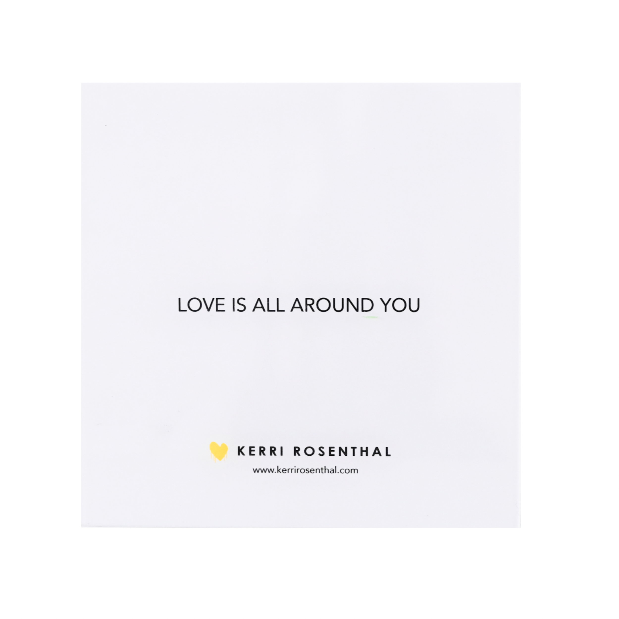 Love Is All Around You Block of Love