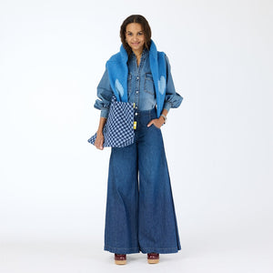 Puff Sleeve Denim Shirt