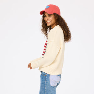 SoulCycle x KR Roll Neck U.S. of Love Sweater