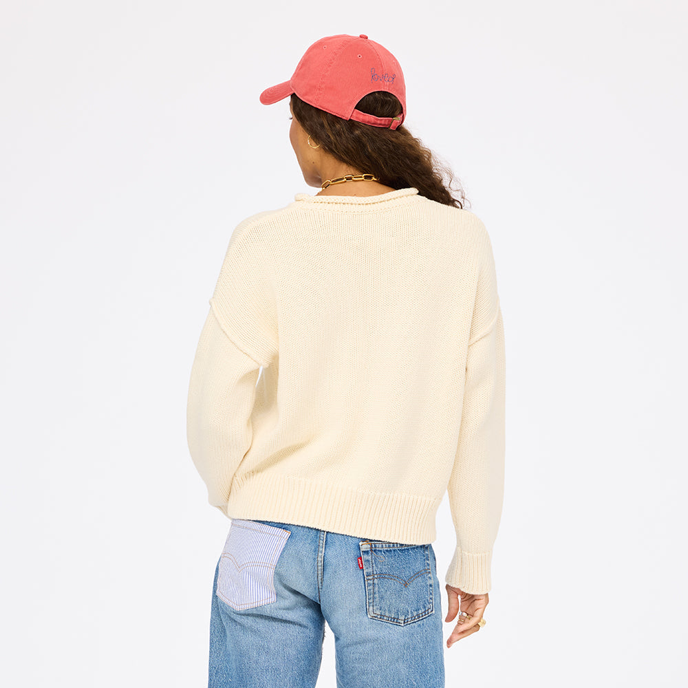 SoulCycle x KR Roll Neck U.S. of Love Sweater