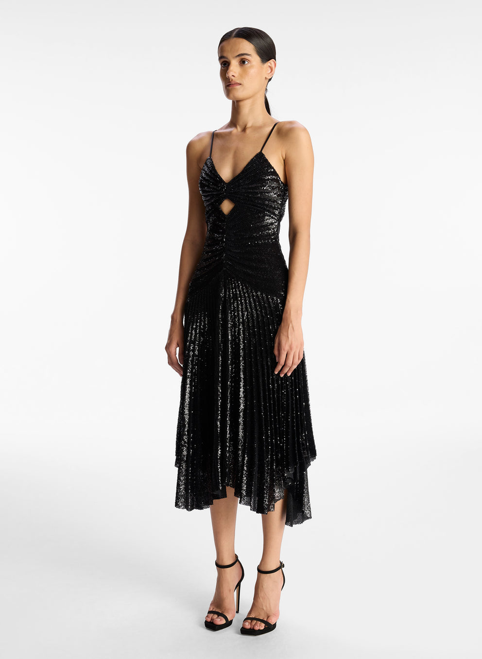 Lou Sequin Midi Dress