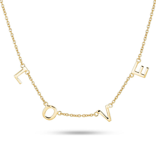 Gold Vermeil LOVE Necklace