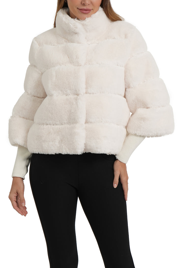 Faux Fur Jacket - White
