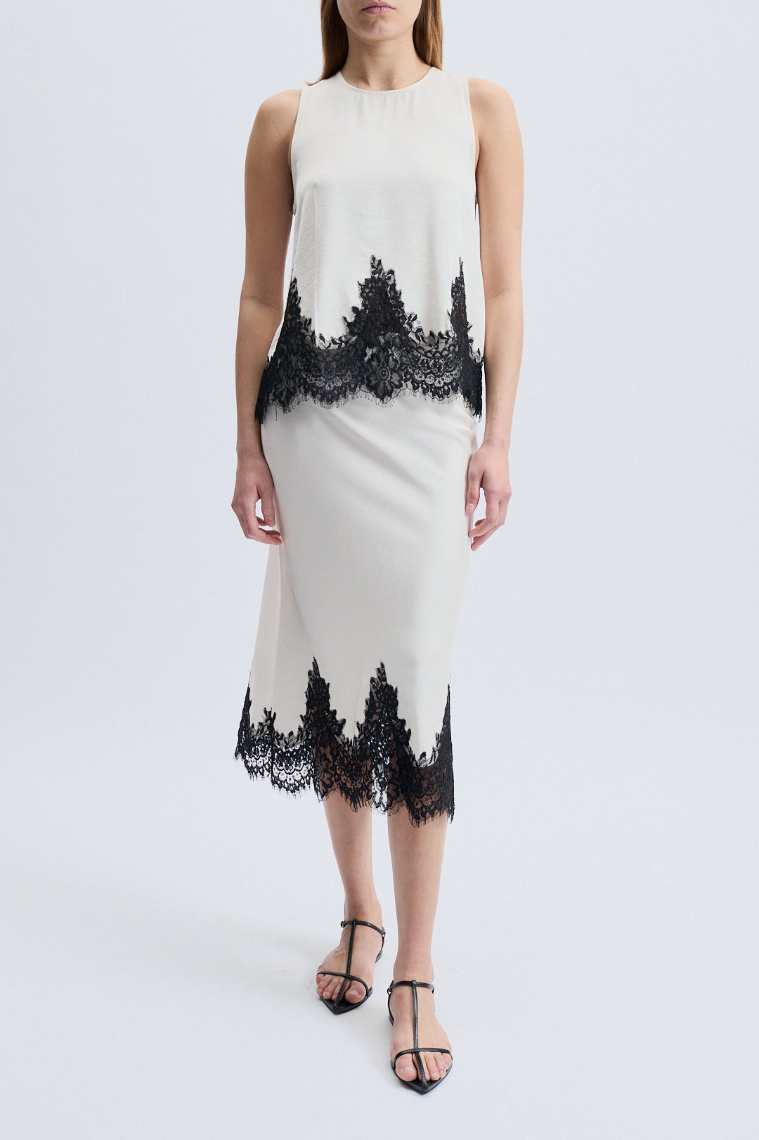 Bellamy Sleeveless Lace Trim Top