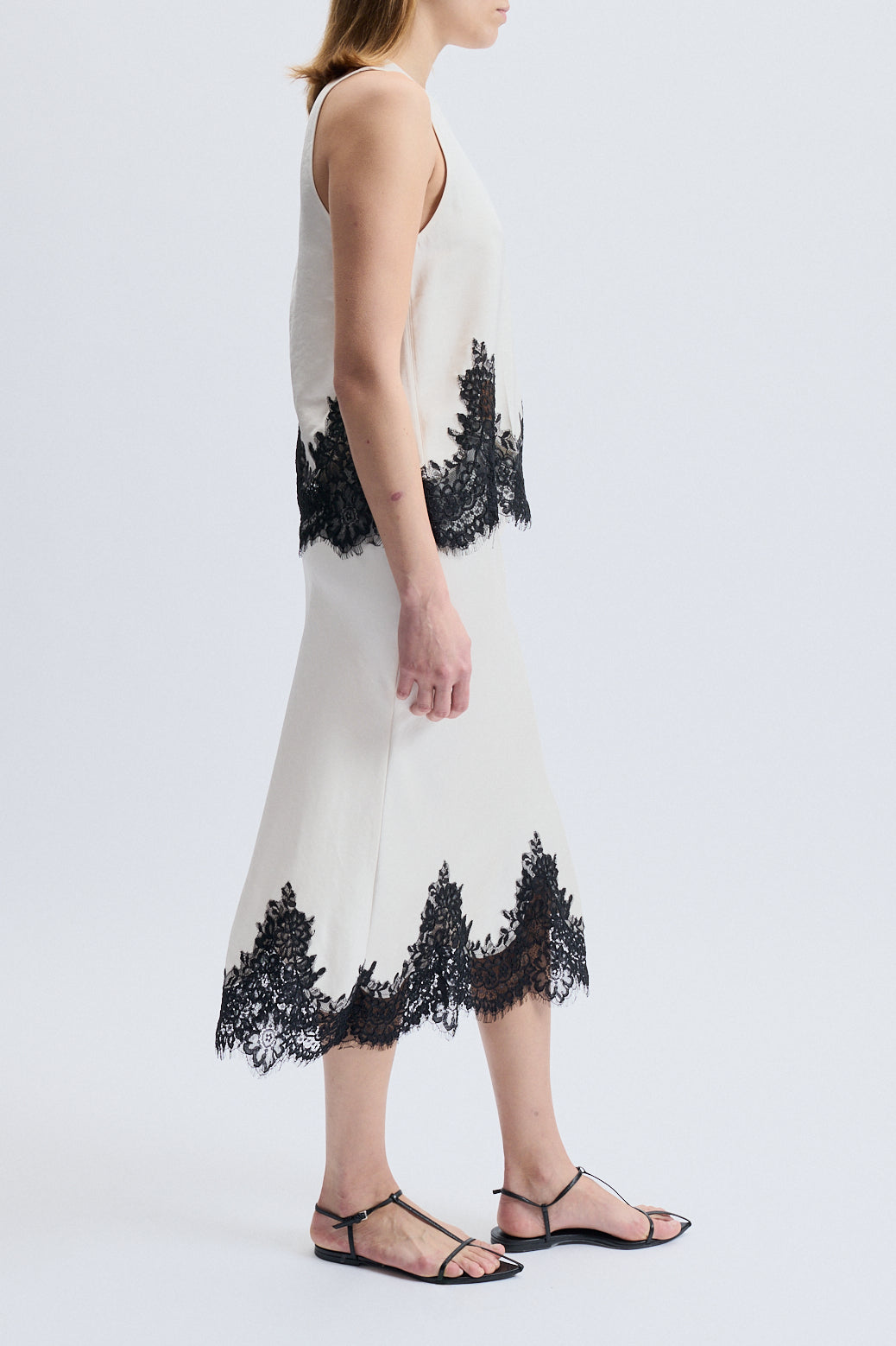 Talia Lace Trim Skirt