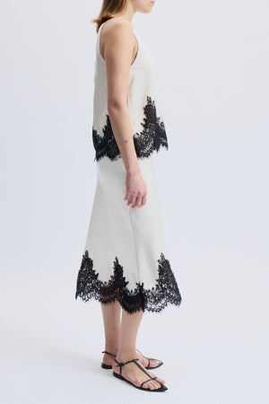Talia Lace Trim Skirt