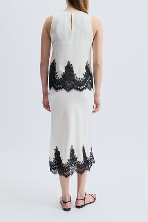 Talia Lace Trim Skirt