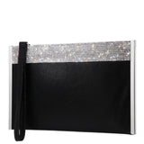 Divine - Black Reflective Suedette/Crystals