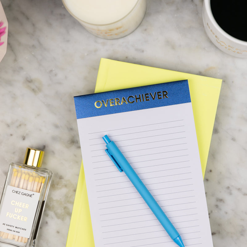 "Overachiever" - Lined Notepad