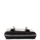 MINTY Black Crystal Encrusted Crossbody Cellphone Bag