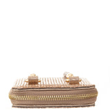 MINTY Gold Crystal Encrusted Crossbody Cellphone Bag