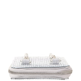 MINTY Silver Crystal Encrusted Crossbody Cellphone Bag