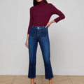 Noya Cropped Slim Flare Jean