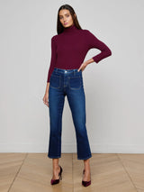Noya Cropped Slim Flare Jean