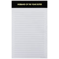 "Husband of the Year" - Lined Notepad