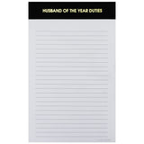 "Husband of the Year" - Lined Notepad