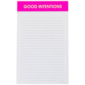 "Good Intentions" Fuschia - Lined Notepad