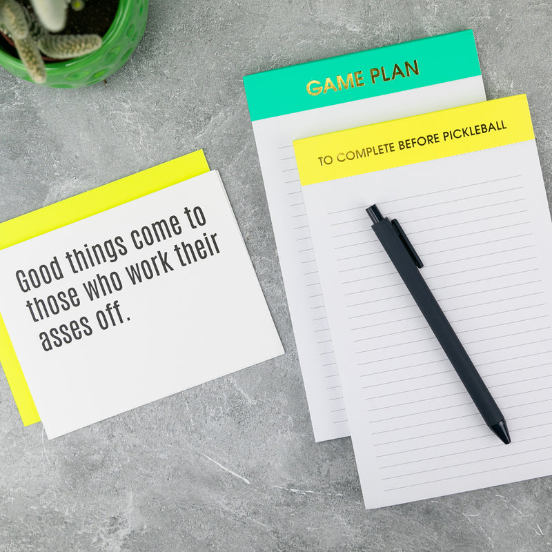 "Game Plan" - Lined Notepad