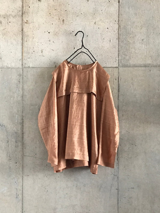 Brown Silk Blouse