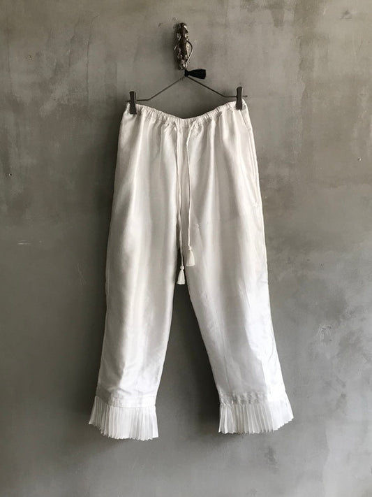 White Silk Pants