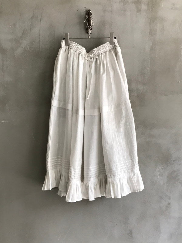 White Silk Skirt