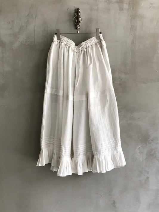 White Silk Skirt