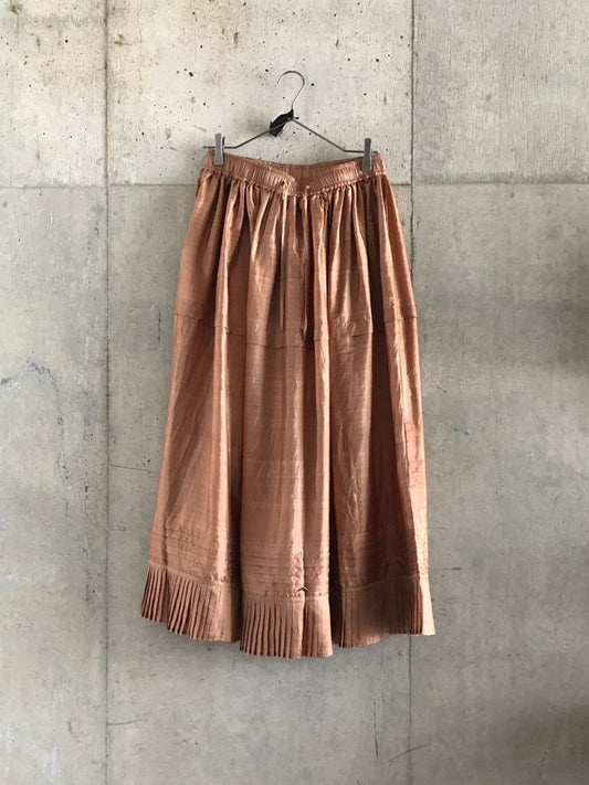 Brown Silk Skirt