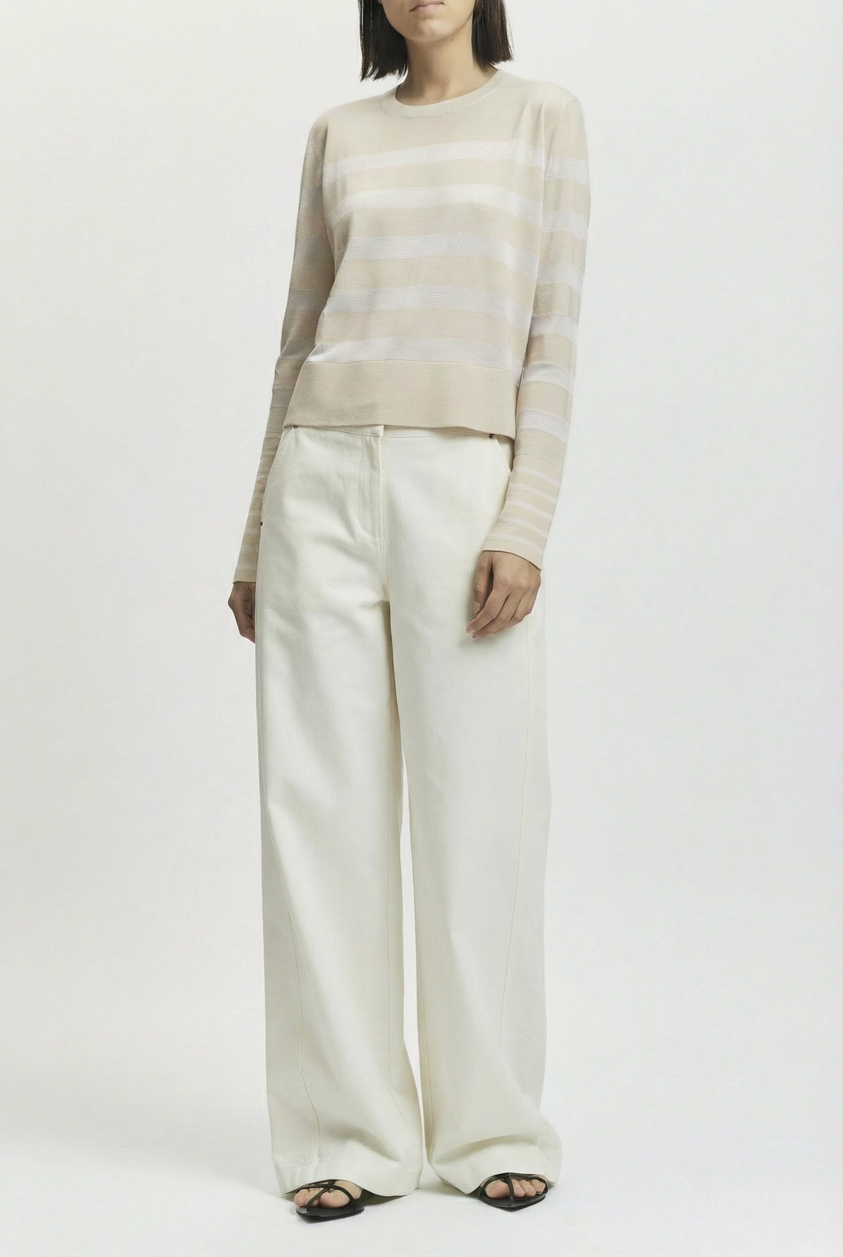 Odette Striped Knit Sweater
