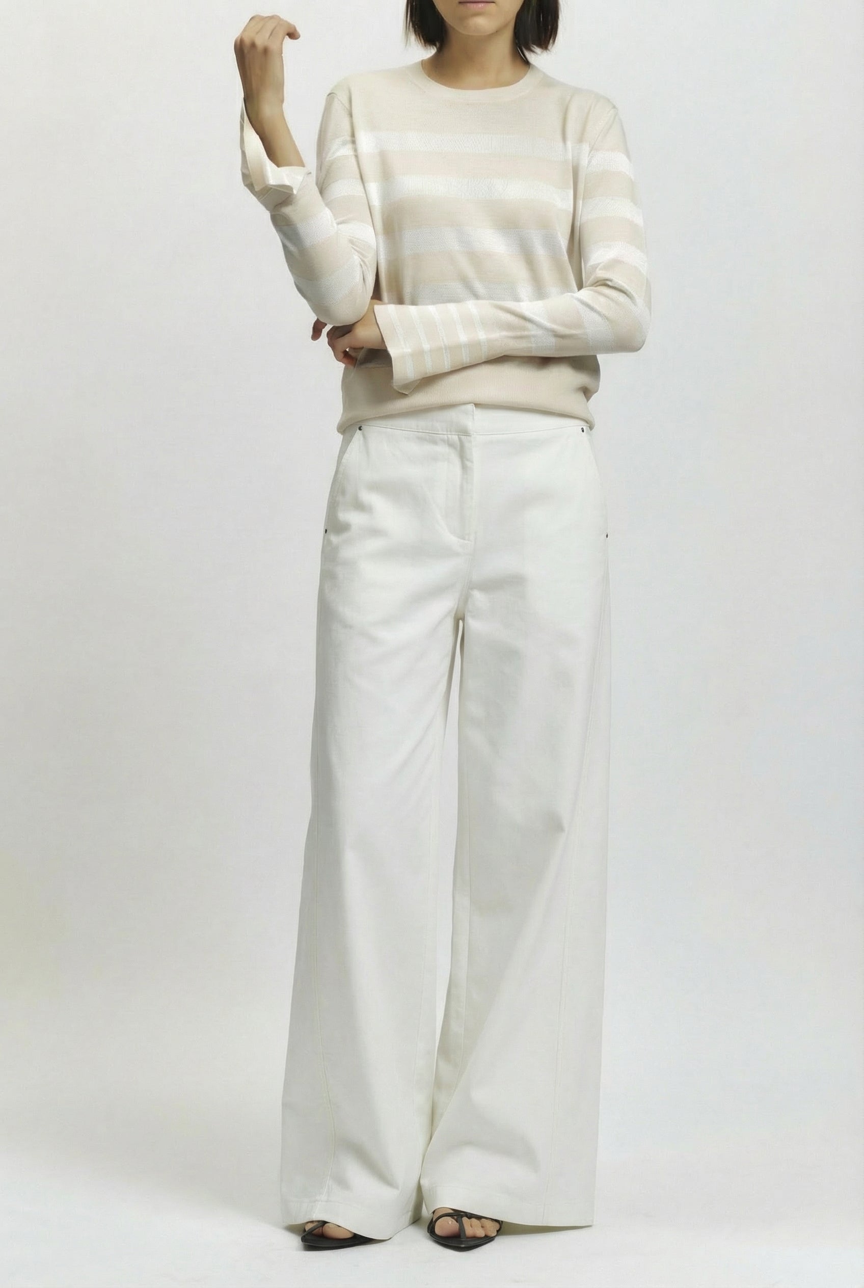 Odette Striped Knit Sweater