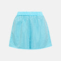 Blue Rhinestone Taffeta Shorts
