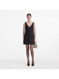 Crystal Trim Mini Dress