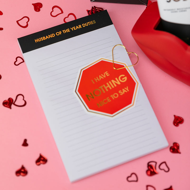 "Husband of the Year" - Lined Notepad
