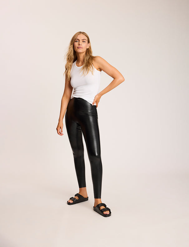Faux Leather Legging