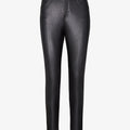 Faux Leather Five Pocket Pant - Black